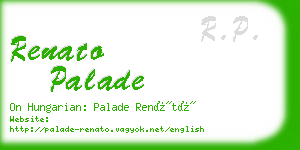 renato palade business card